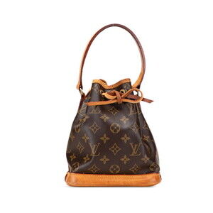Louis Vuitton Monogram Noe Handbag Brown Leather